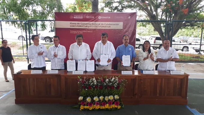Fonatur firma convenio con el Consejo de Ciencia y Tecnología del Estado de Tabasco para el Tren Maya