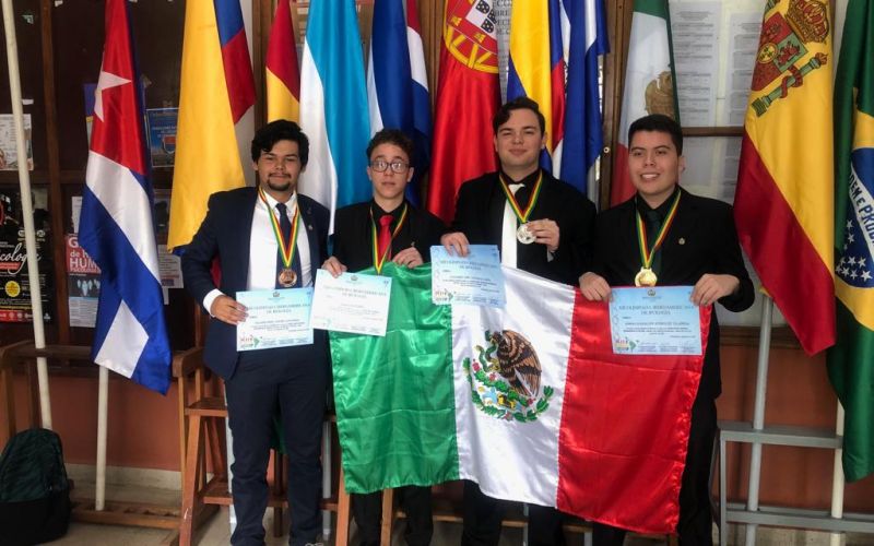 Estudiantes mexicanos ganan oro, plata y bronce en la XIII Olimpiada Iberoamericana de Biología 2019