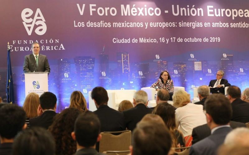 Inaugura Marcelo Ebrard el V Foro México – Unión Europea de la Fundación Euroamérica