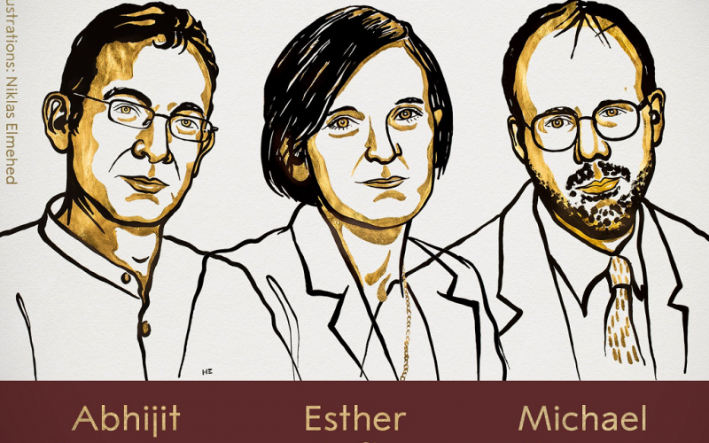 Premio Nobel de Economía para Esther Duflo, Abhijit Banerjee y Michael Kremer