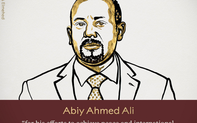 El Primer Ministro de Etiopía Abiy Ahmed Ali recibe el Premio Nobel de la Paz 2019