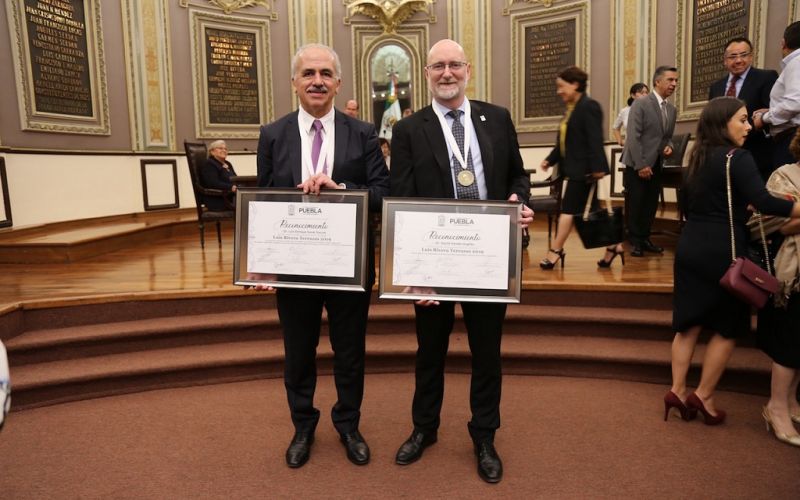 David Hughes y Luis Enrique Sucar reciben la Presea Estatal de Ciencia y Tecnología “Luis Rivera Terrazas 2019”