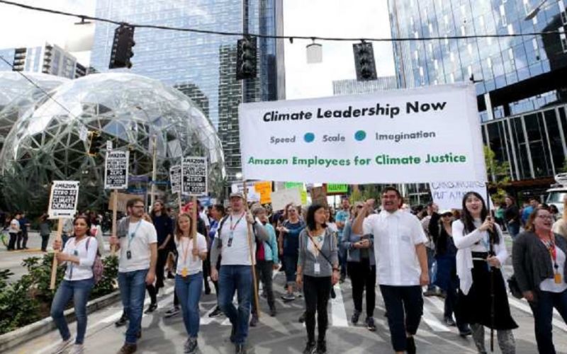 Amazon amenaza con despedir a empleados de ‘Justicia Climática’ que hablaron con la prensa