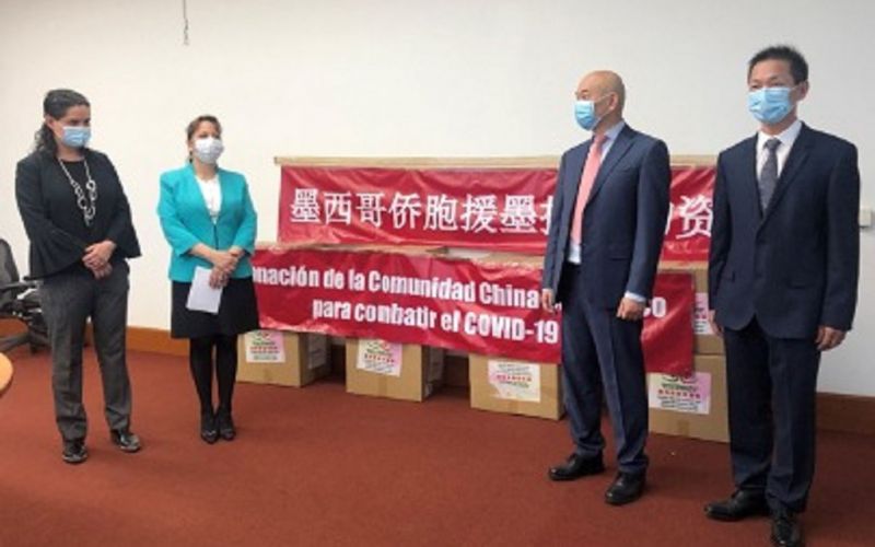 Comunidad china en México dona 15 mil cubrebocas al gobierno federal (Comunicado)