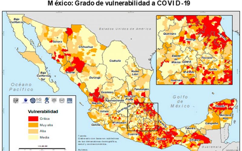 Presenta la UNAM índice de vulnerabilidad en México ante COVID-19