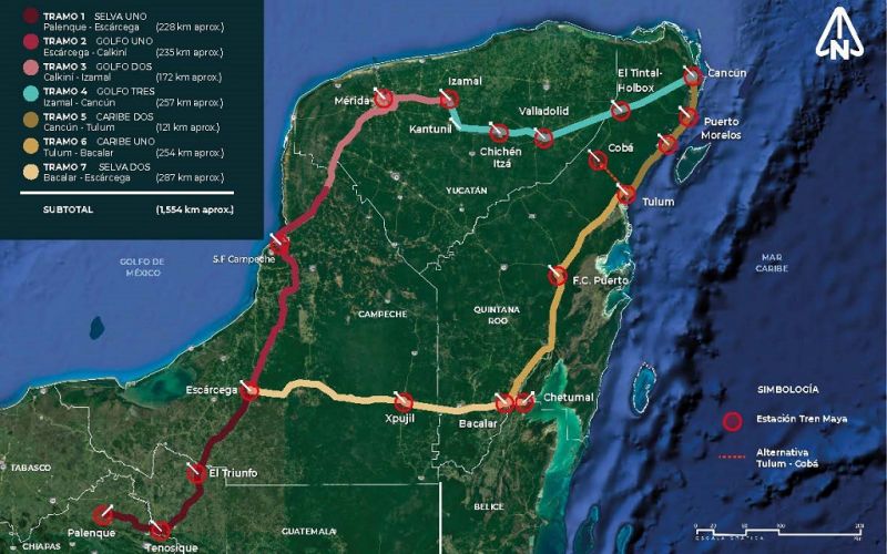 El Tren Maya llevará a cabo acciones de mitigación y reforestación en cada kilómetro (Comunicado)