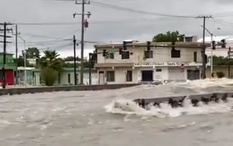Hanna provoca inundaciones a su paso por Nuevo León