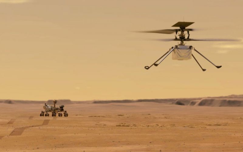 Más alto y por más tiempo: helicóptero Ingenuity vuela una segunda vez en Marte
