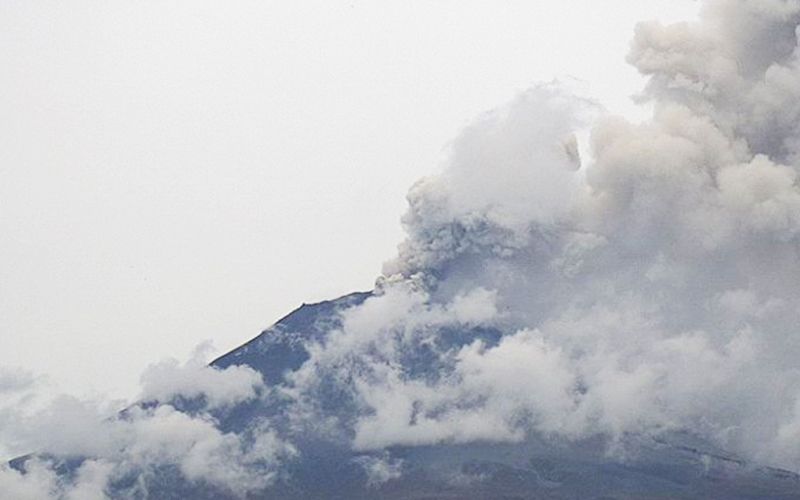 Se registra caída de ceniza del volcán Popocatépetl en las alcaldías Iztapalapa y GAM