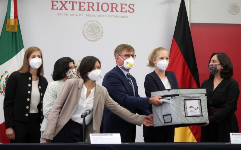 México recibe apoyo del Gobierno de Alemania para enfrentar la pandemia de COVID-19
