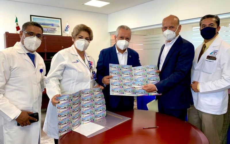 Insabi reparte cachitos de lotería para sorteo por el avión presidencial a 951 hospitales COVID-19