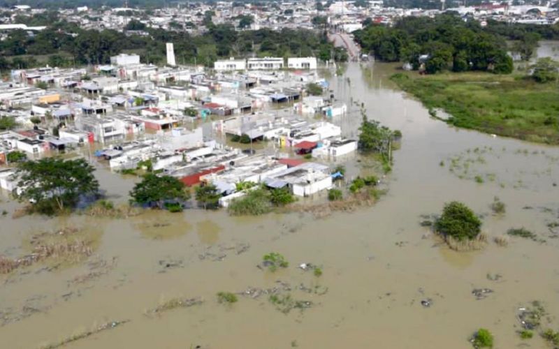 Protección Civil reporta 141 mil 476 personas damnificadas por las lluvias en Tabasco