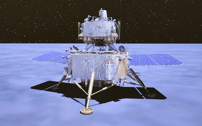 La sonda china Chang’e 5 alunizó con éxito