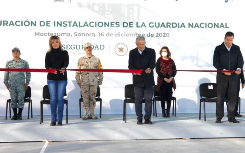 AMLO inaugura instalaciones de la Guardia Nacional en Moctezuma, Sonora