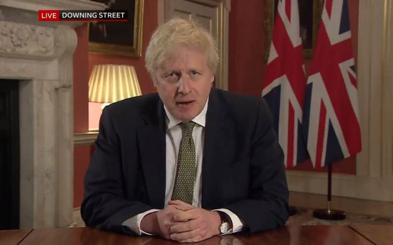 Boris Johnson decreta  nuevo confinamiento total en Inglaterra