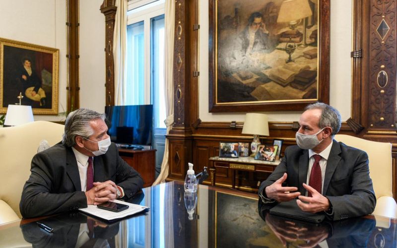 López-Gatell se reúne con el presidente de Argentina, Alberto Fernández