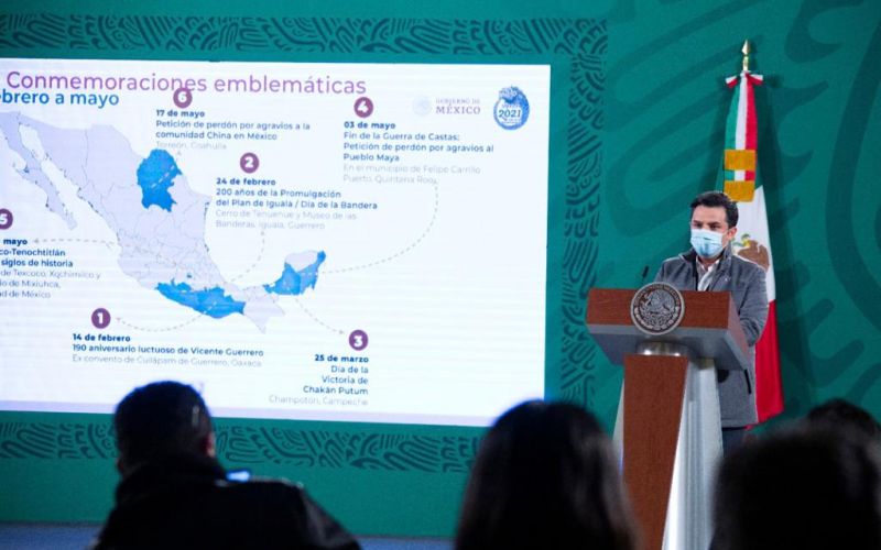 Gobierno de México llevará a cabo 15 conmemoraciones históricas en 2021