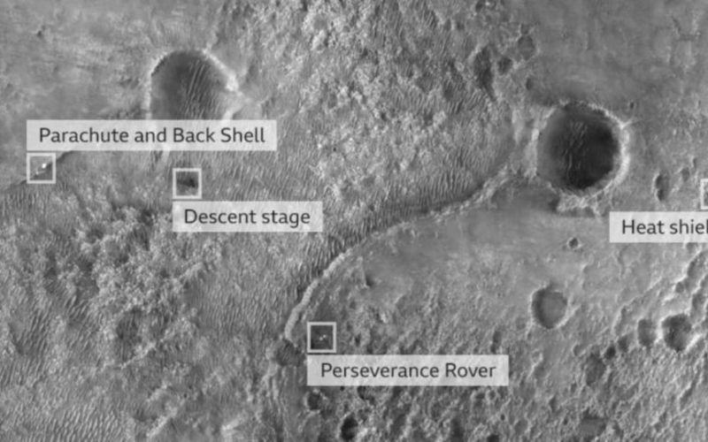 Las mejores imágenes tomadas por el robot Perseverance en Marte