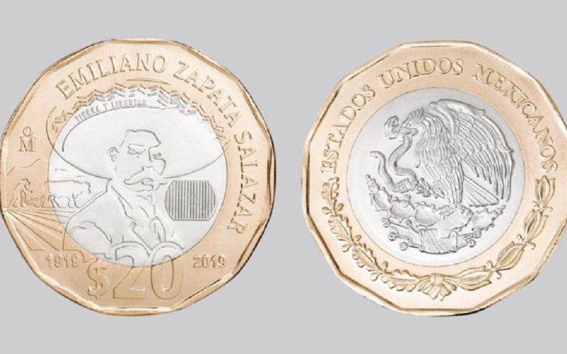 Lanza Banxico moneda conmemorativa por el centenario luctuoso de Emiliano Zapata