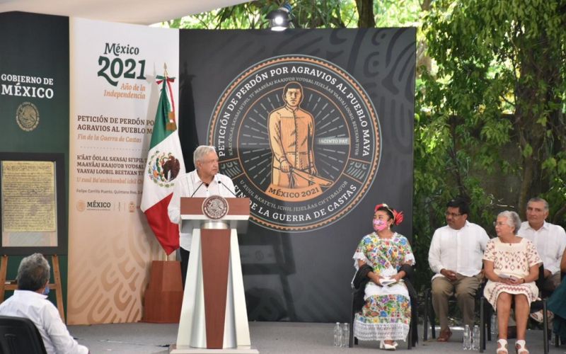 Estado mexicano pide perdón a los pueblos mayas por los agravios cometidos