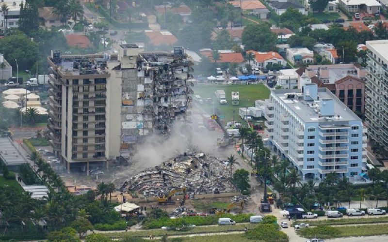 Sube a 86 el número muertos por colapso de edificio en Miami