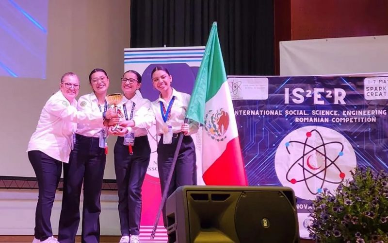 Estudiantes mexicanas ganan Primer Lugar en festival de ciencia en Rumania