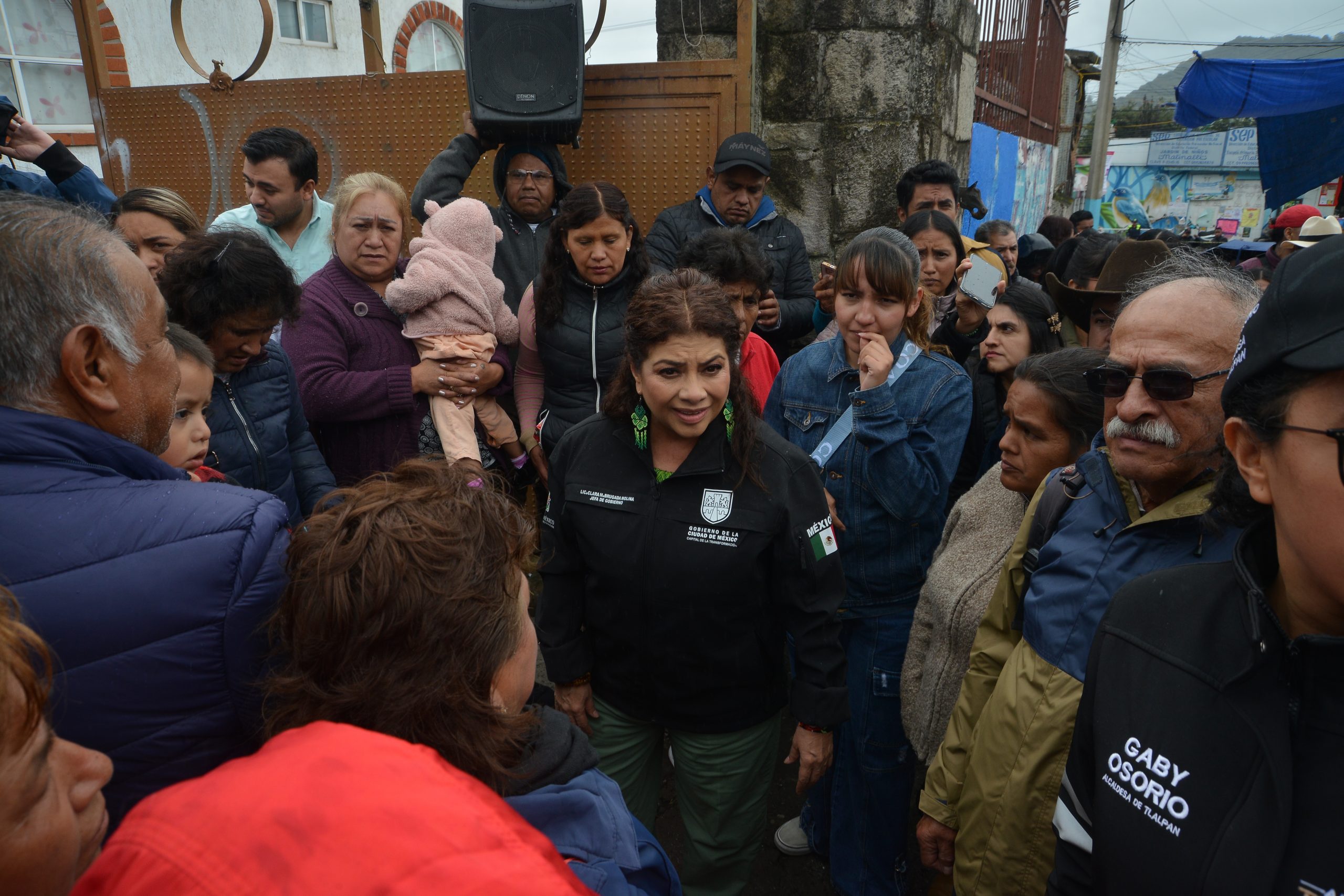 "Obras son Amores" para la transformación. Recorrido de Clara Brugada, Jefa de Gobierno de la CDMX por el pueblo de San Miguel Ajusco, Tlalpan. Fotografía: La Isabel.