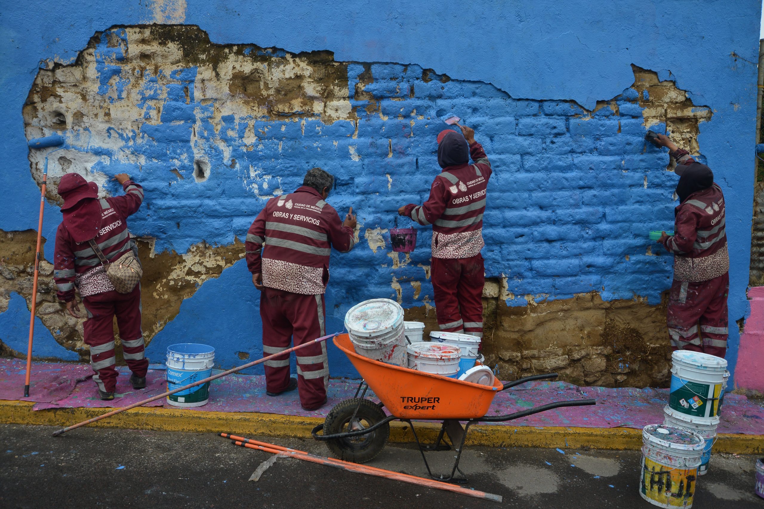 "Obras son Amores" para la transformación. Recorrido de Clara Brugada, Jefa de Gobierno de la CDMX por el pueblo de San Miguel Ajusco, Tlalpan. Fotografía: La Isabel.