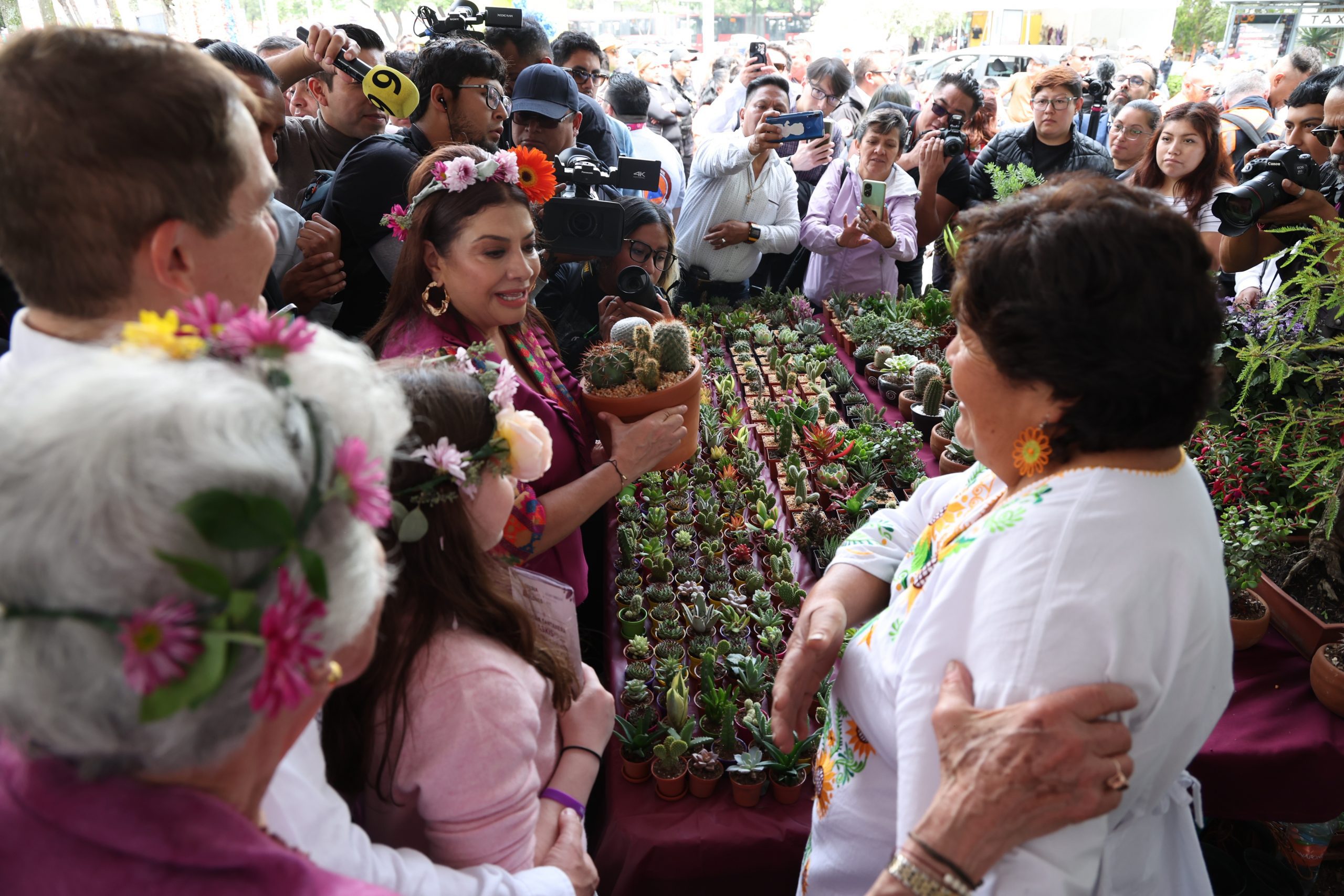 Feria de las Flores en alcaldía Álvaro Obregón. Fotografía: La Isabel.