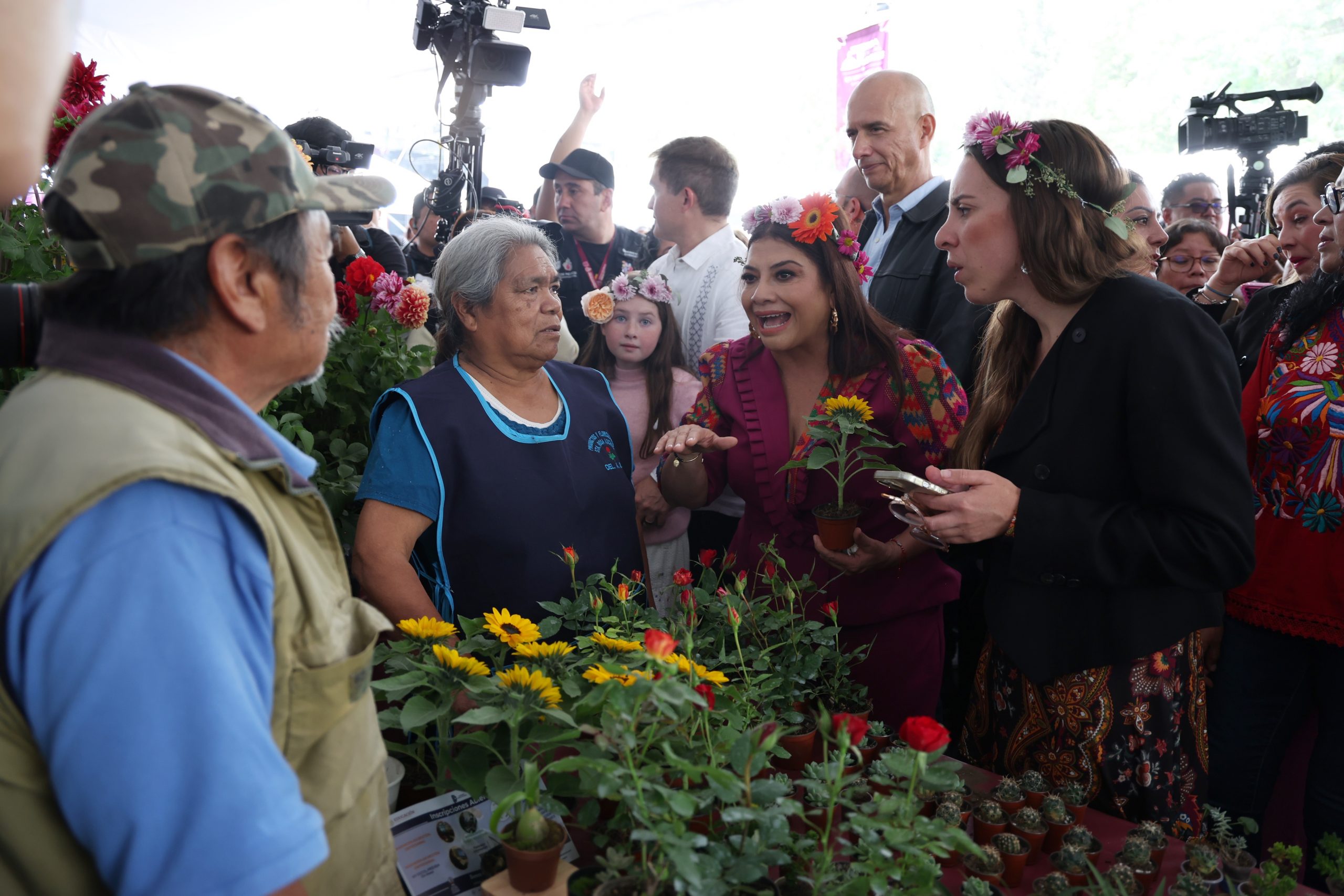 Feria de las Flores en alcaldía Álvaro Obregón. Fotografía: La Isabel.