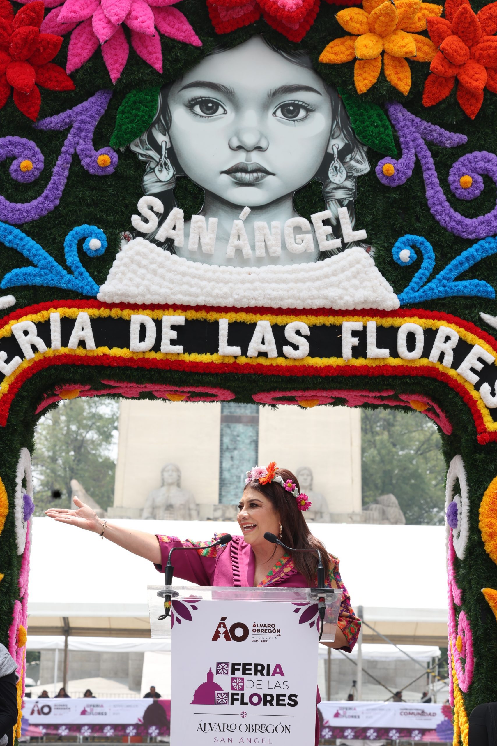 Feria de las Flores en alcaldía Álvaro Obregón. Fotografía: La Isabel.