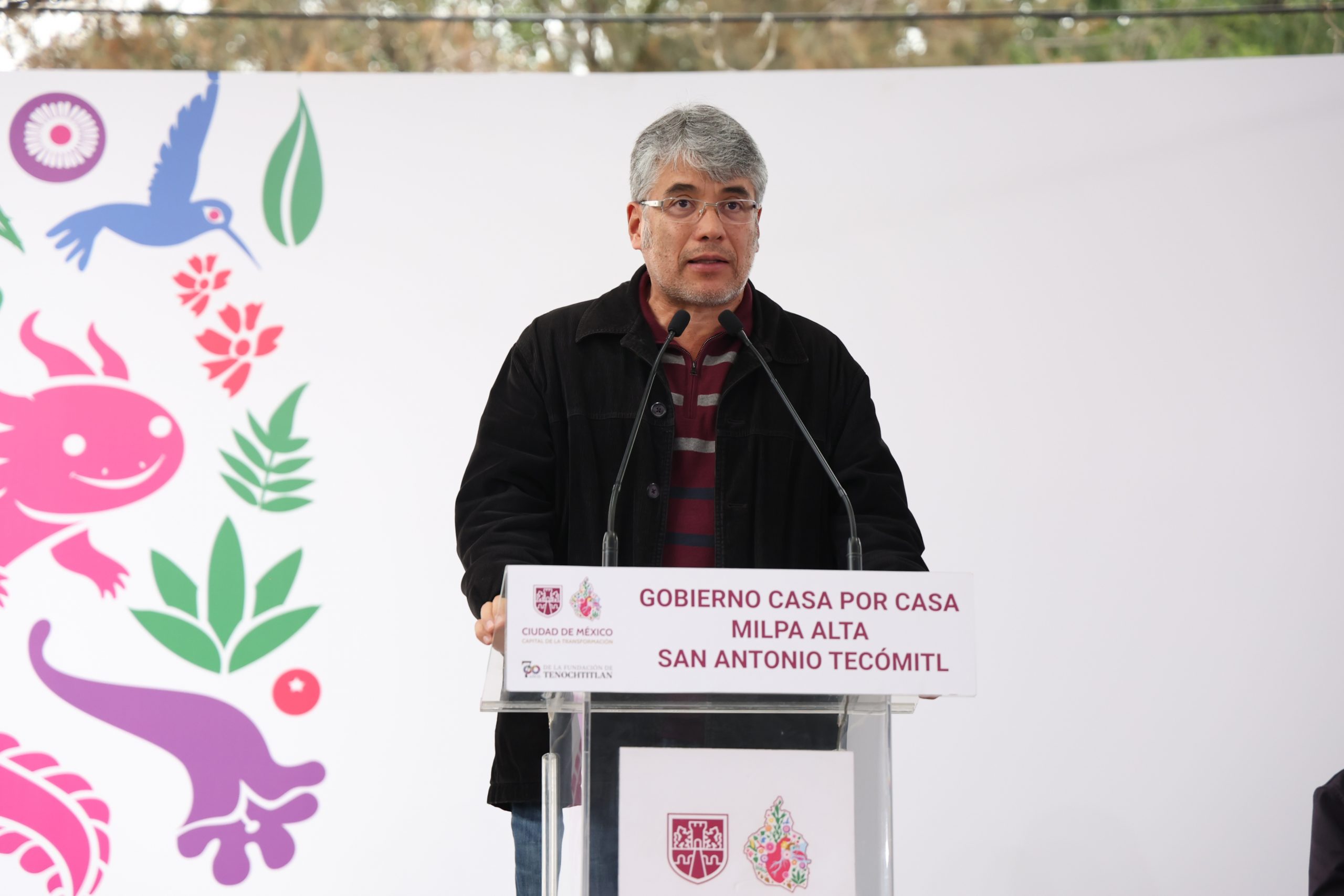 Programa Casa por Casa, en la colonia San Antonio Tecómitl, Alcaldía Milpa Alta. Fotografía: La Isabel.