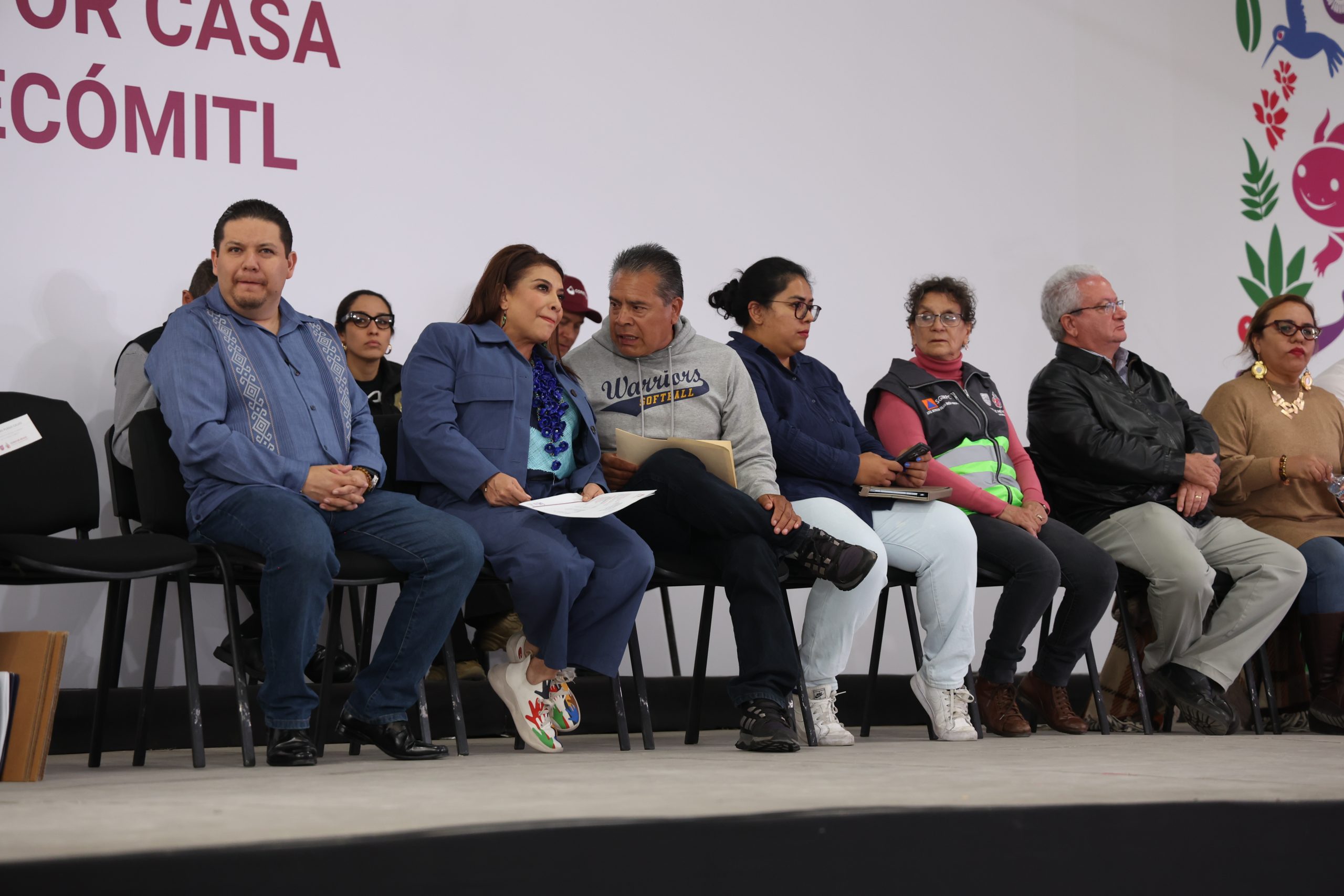 Programa Casa por Casa, en la colonia San Antonio Tecómitl, Alcaldía Milpa Alta. Fotografía: La Isabel.