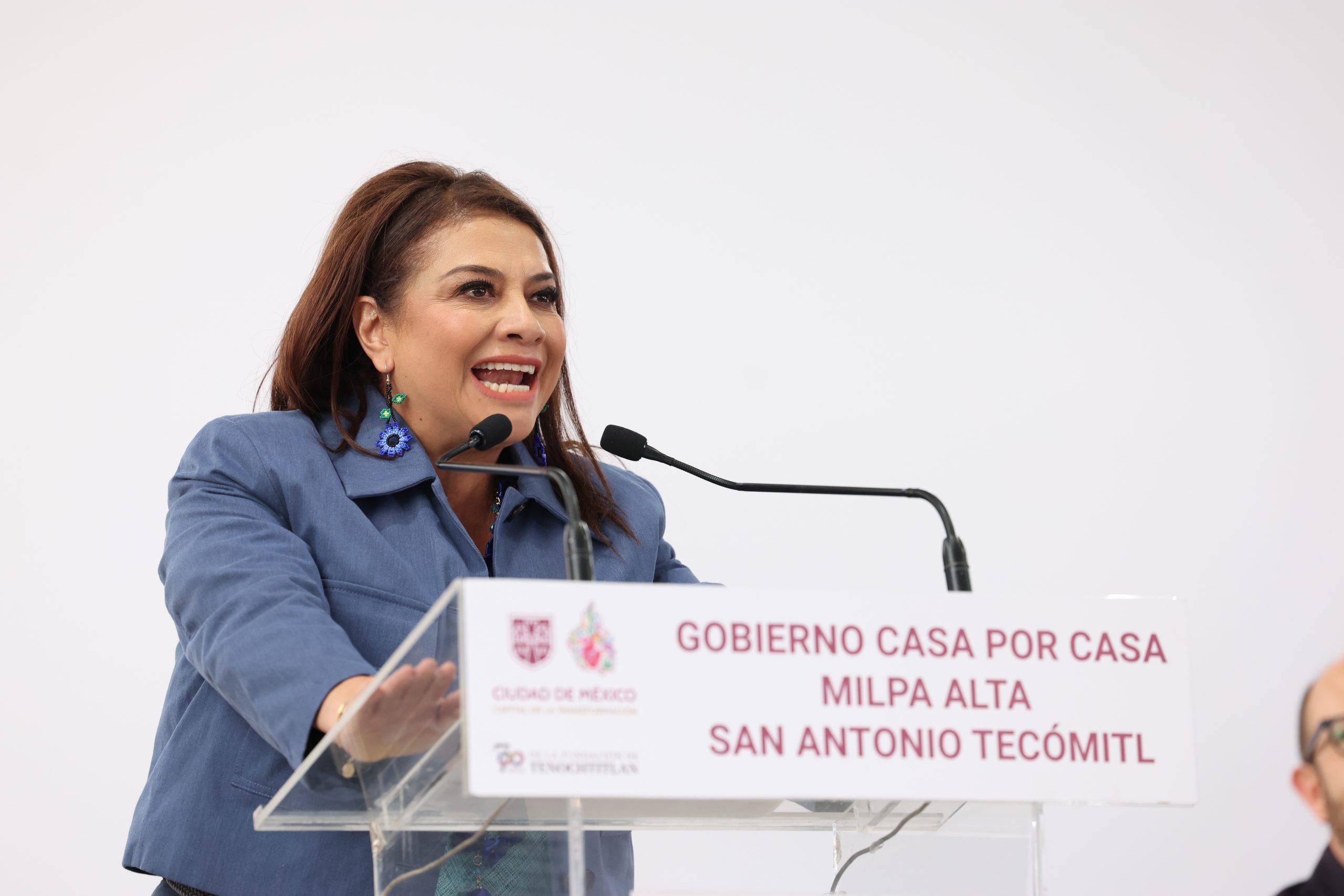 Programa Casa por Casa, en la colonia San Antonio Tecómitl, Alcaldía Milpa Alta. Fotografía: La Isabel.