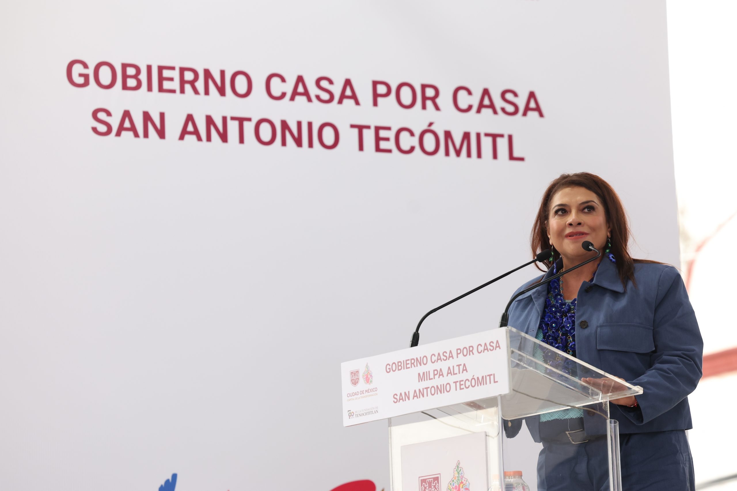 Programa Casa por Casa, en la colonia San Antonio Tecómitl, Alcaldía Milpa Alta. Fotografía: La Isabel.