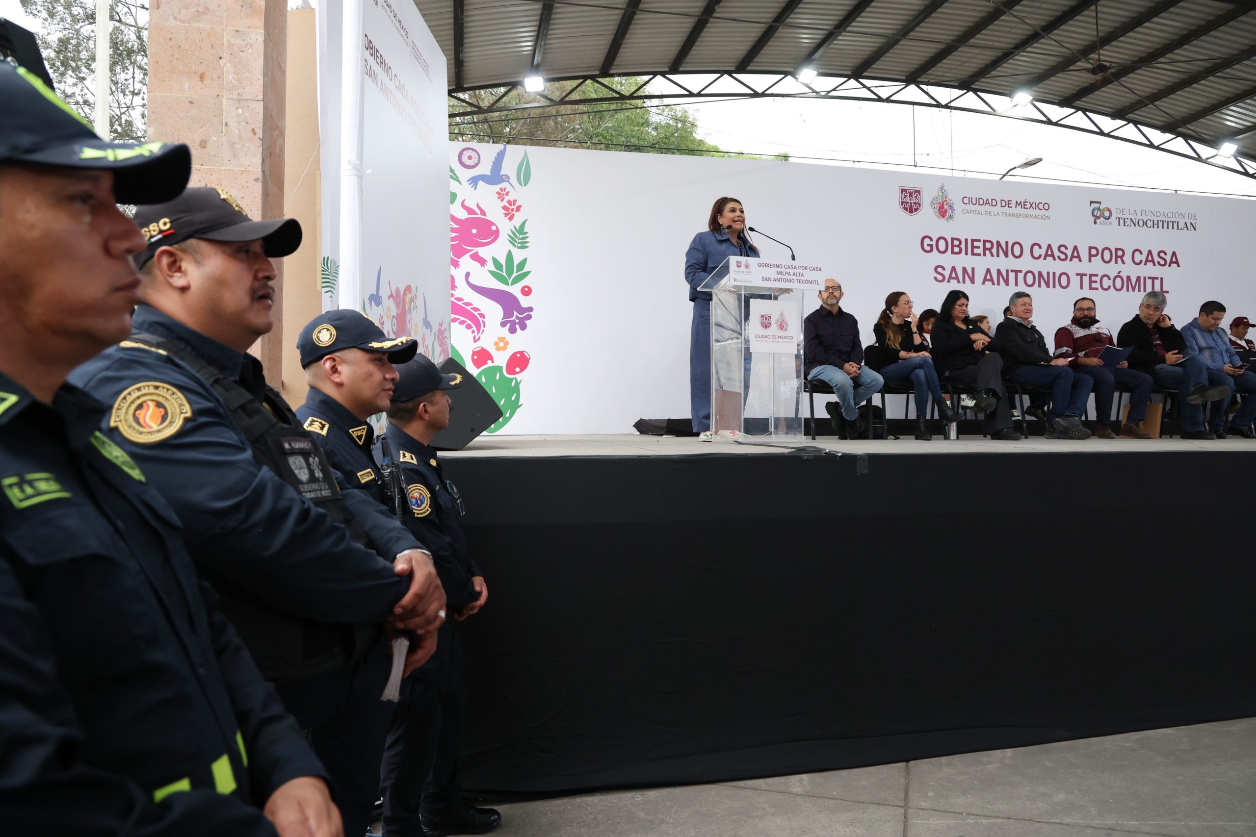 Programa Casa por Casa, en la colonia San Antonio Tecómitl, Alcaldía Milpa Alta. Fotografía: La Isabel.