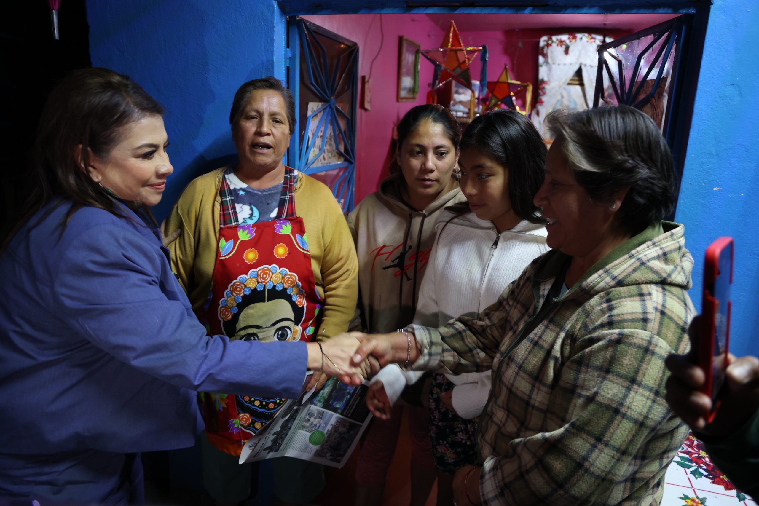 Programa Casa por Casa, en la colonia San Antonio Tecómitl, Alcaldía Milpa Alta. Fotografía: La Isabel.