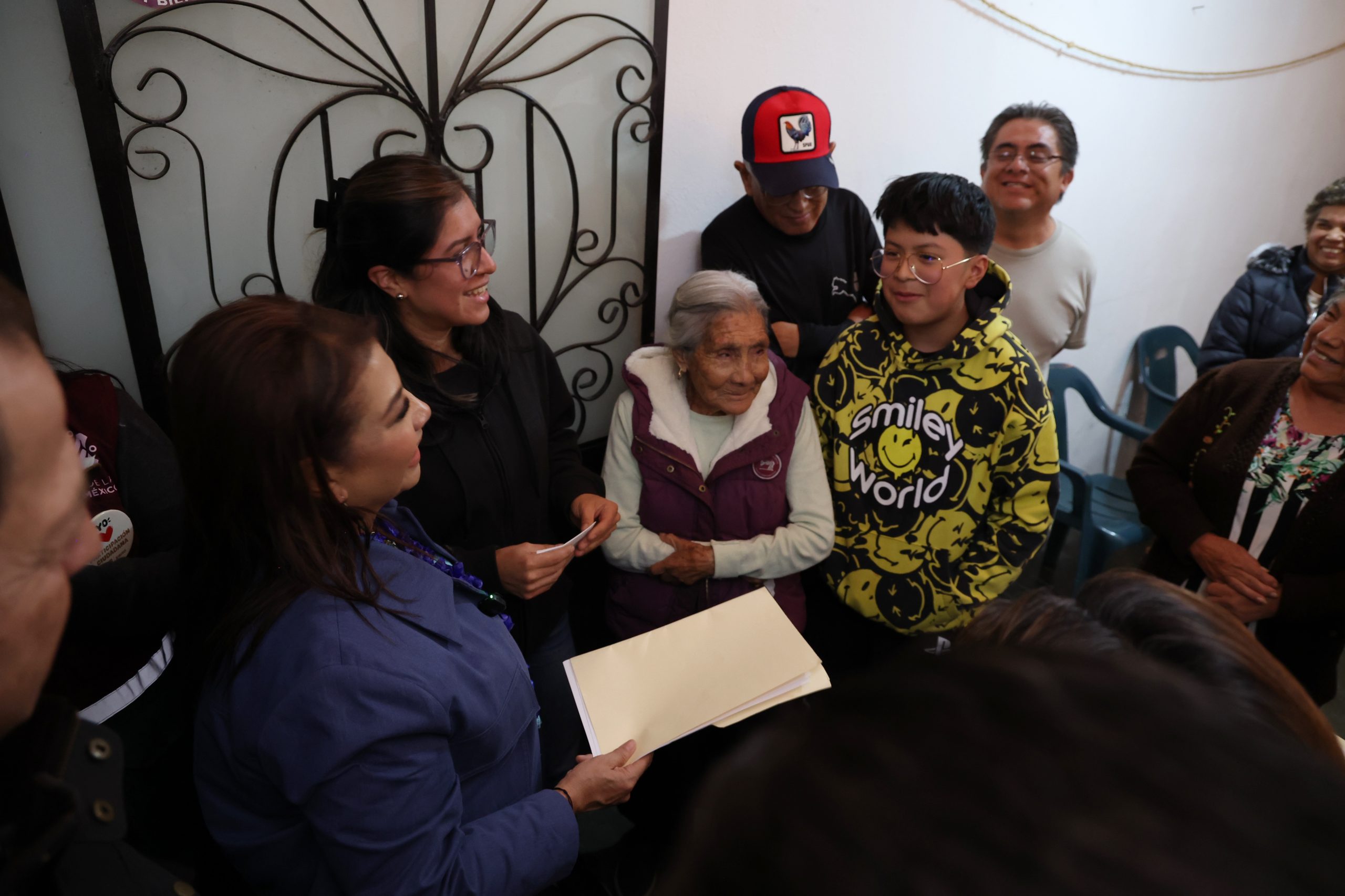 Programa Casa por Casa, en la colonia San Antonio Tecómitl, Alcaldía Milpa Alta. Fotografía: La Isabel.