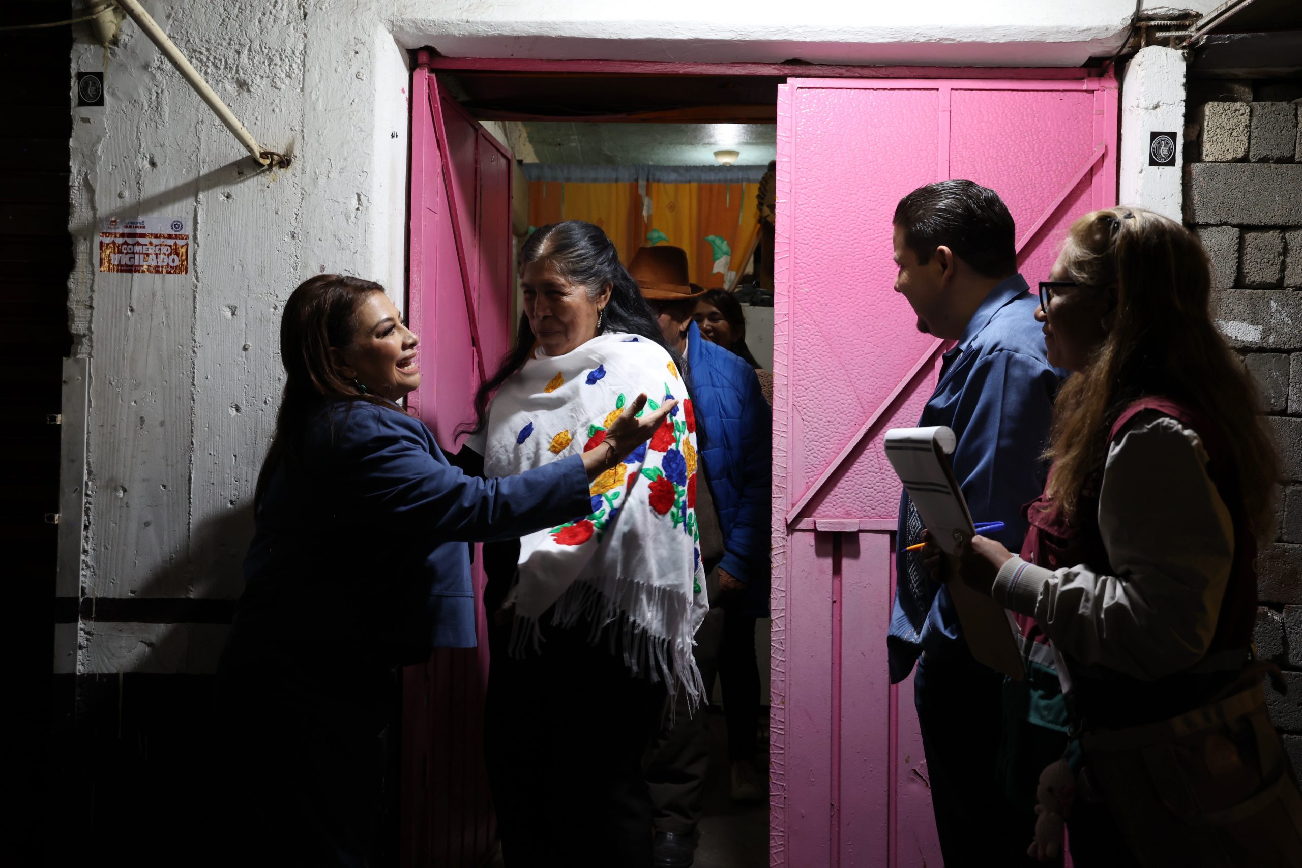 Programa Casa por Casa, en la colonia San Antonio Tecómitl, Alcaldía Milpa Alta. Fotografía: La Isabel.