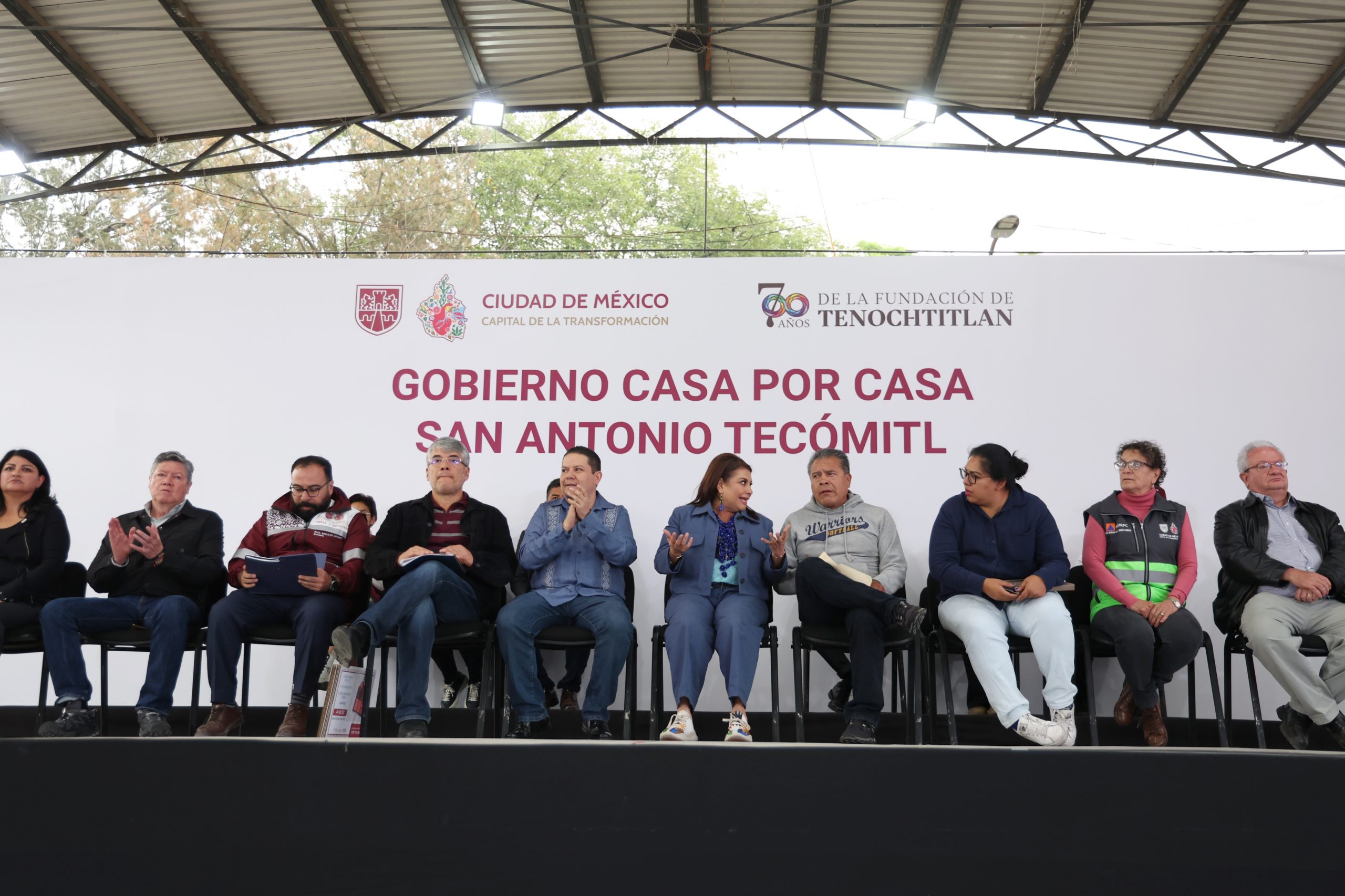 Programa Casa por Casa, en la colonia San Antonio Tecómitl, Alcaldía Milpa Alta. Fotografía: La Isabel.