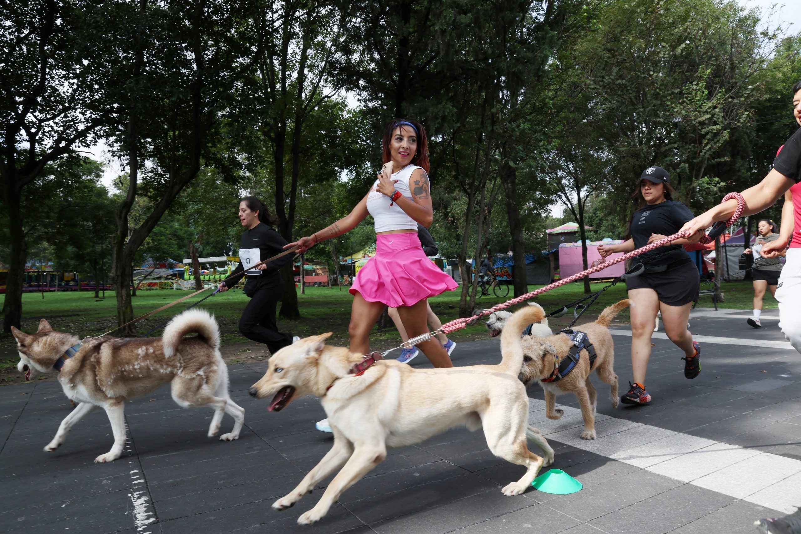 Carrera Amar es Adoptar, en la Alameda Sur, Alcaldía Coyoacán. Fotografía: Benjamín Flores.