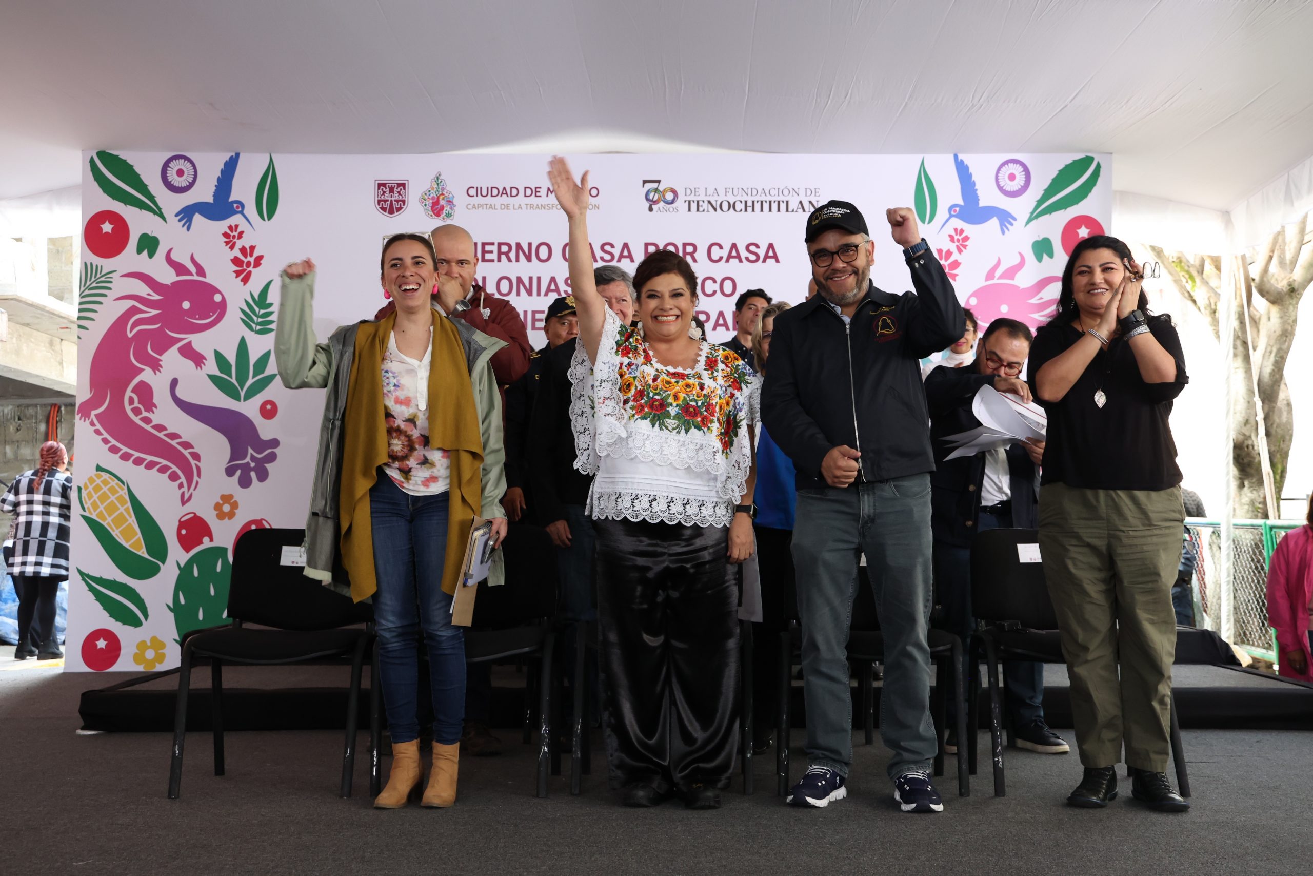 Programa Casa por Casa en la Alcaldía Magdalena Contreras. Fotografía: La Isabel.