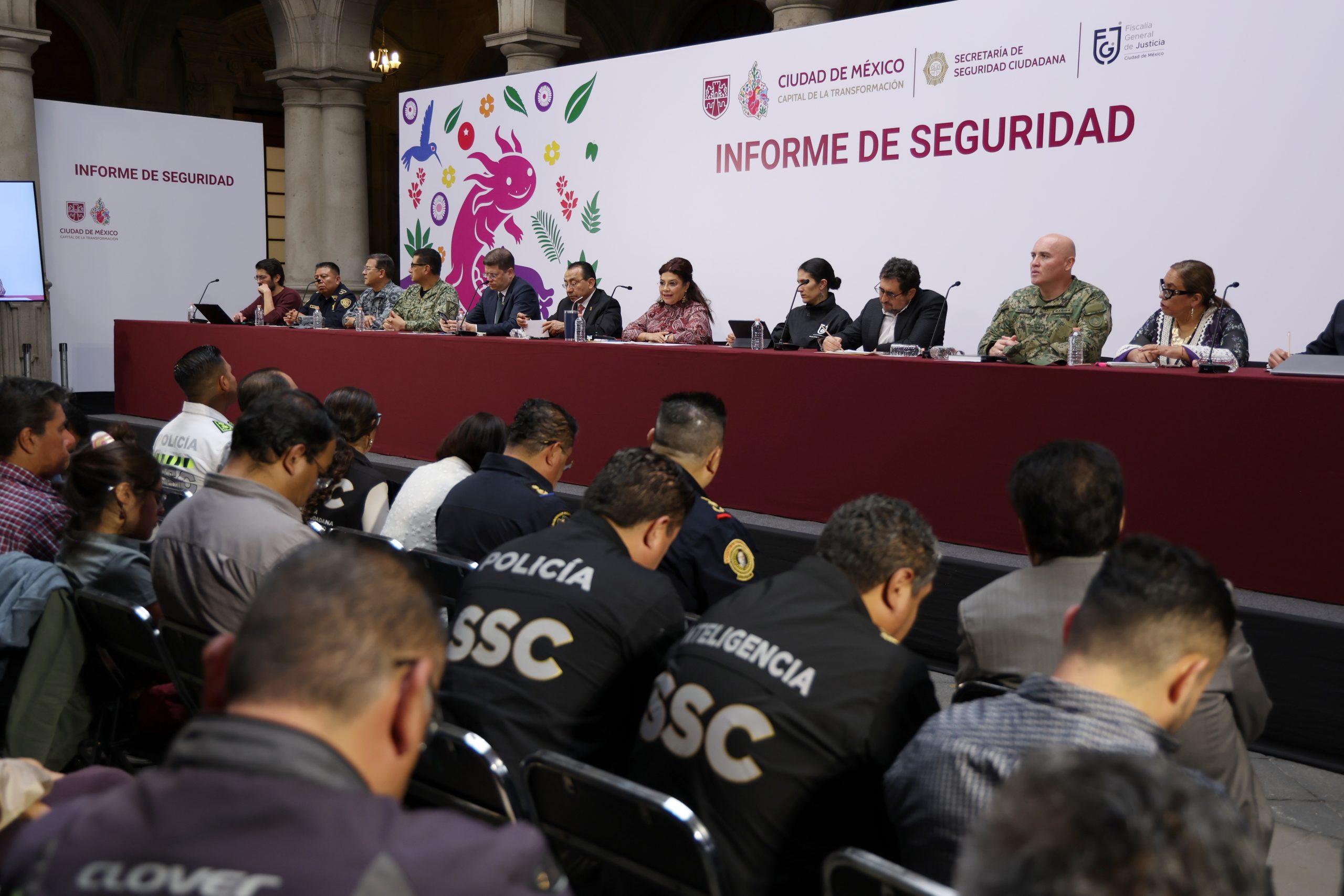 Informe de seguridad. Clara Brugada, Jefa de Gobierno de la Ciudad de México. Fotografía: La Isabel.