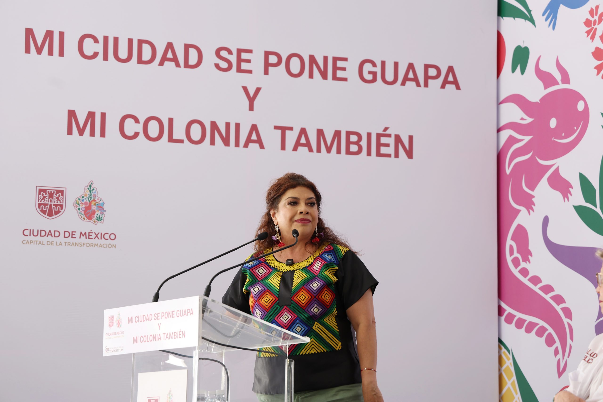 Recorrido de Clara Brugada, Jefa de Gobierno de la Ciudad de México por el río y barrancas de la colonia La Araña en la Alcaldía Álvaro Obregón. Fotografía: La Isabel.