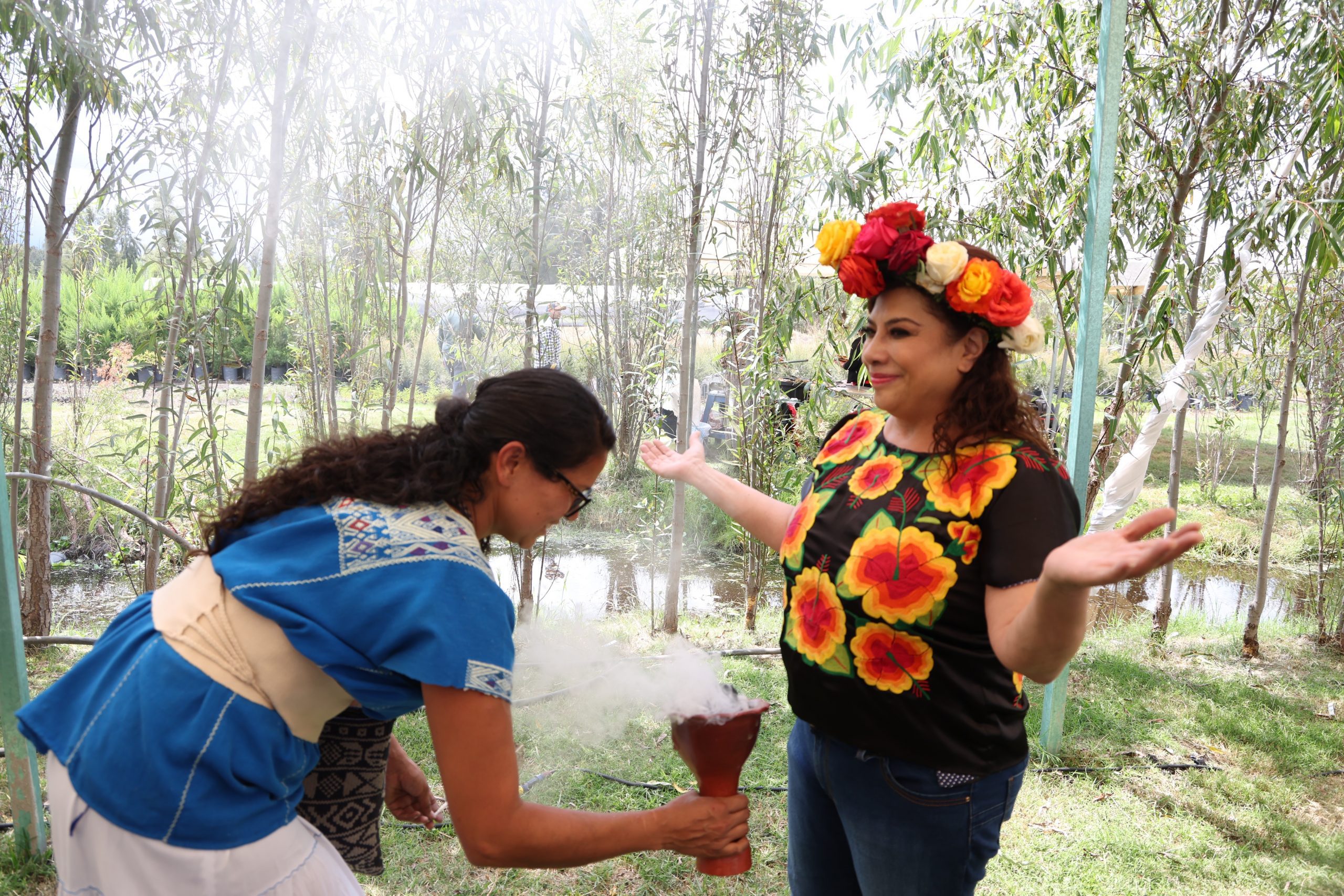 Recorrido de la Jefa de Gobierno, Clara Brugada, por diferentes puntos de San Gregorio Atlapulco, alcaldía Xochimilco. Fotografía: La Isabel.