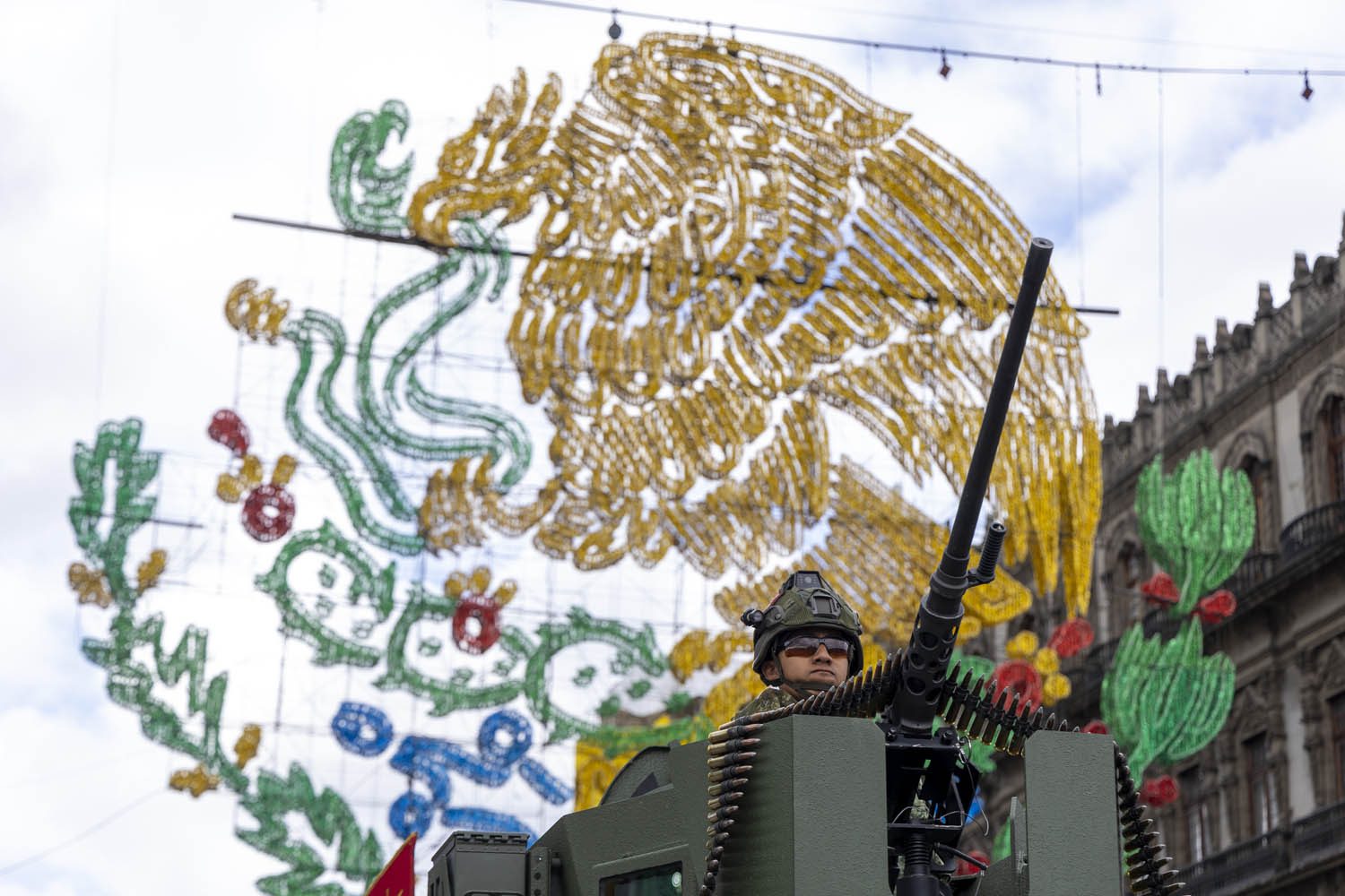 Cuauhtémoc, Ciudad de México. 16 de septiembre 2025. La presidenta constitucional de los Estados Unidos Mexicanos, la Doctora Claudia Sheinbaum Pardo  preside el Desfile Cívico Militar. Foto: /Presidencia