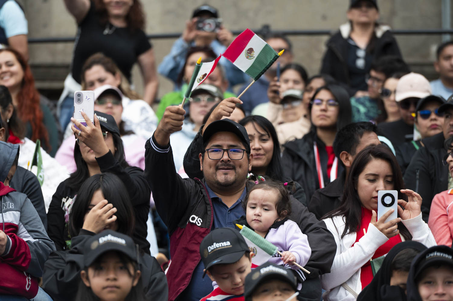 Cuauhtémoc, Ciudad de México. 16 de septiembre 2025. La presidenta constitucional de los Estados Unidos Mexicanos, la Doctora Claudia Sheinbaum Pardo  preside el Desfile Cívico Militar. Foto: /Presidencia