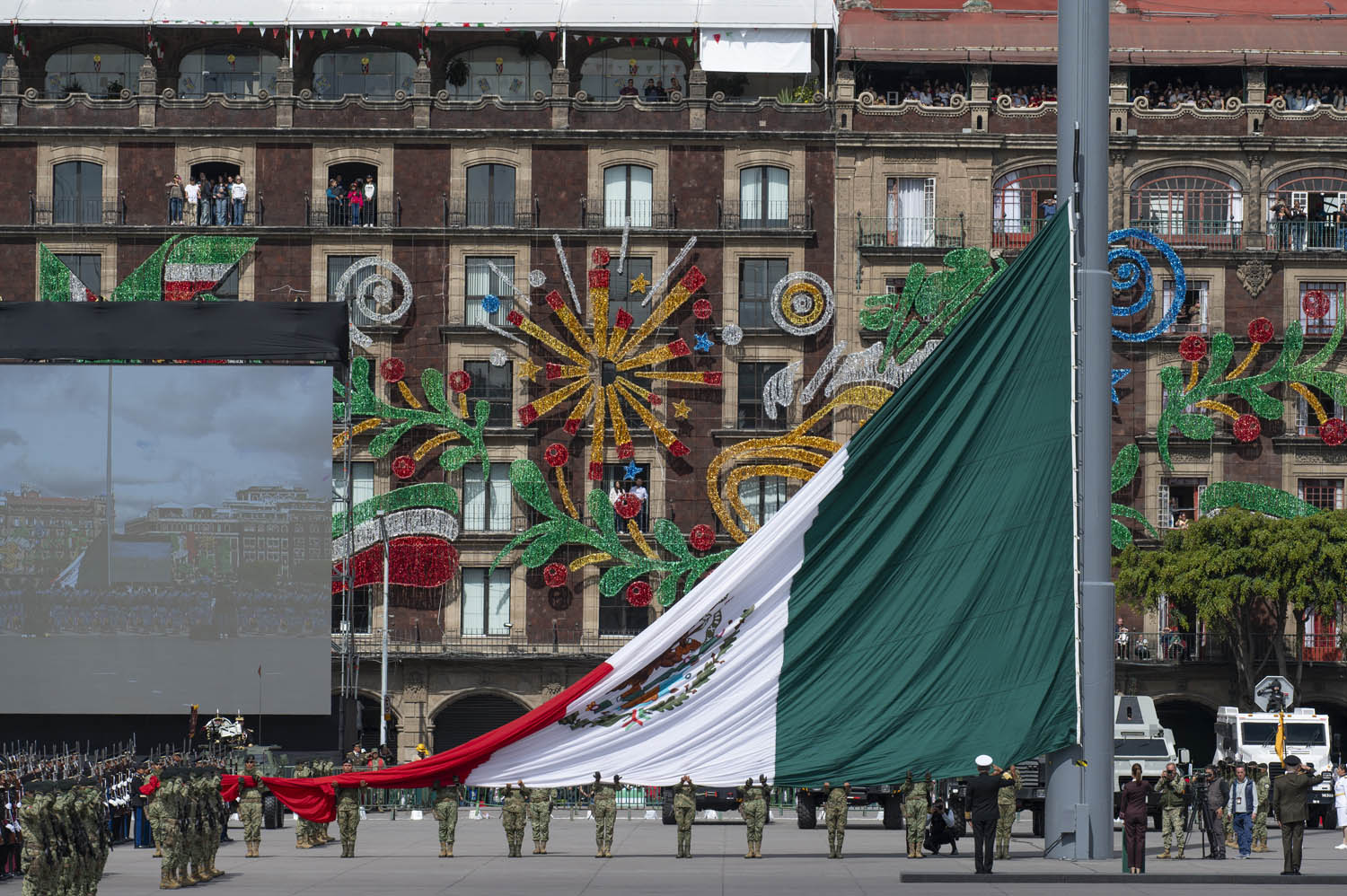 Cuauhtémoc, Ciudad de México. 16 de septiembre 2025. La presidenta constitucional de los Estados Unidos Mexicanos, la Doctora Claudia Sheinbaum Pardo  preside el Desfile Cívico Militar. Foto: /Presidencia