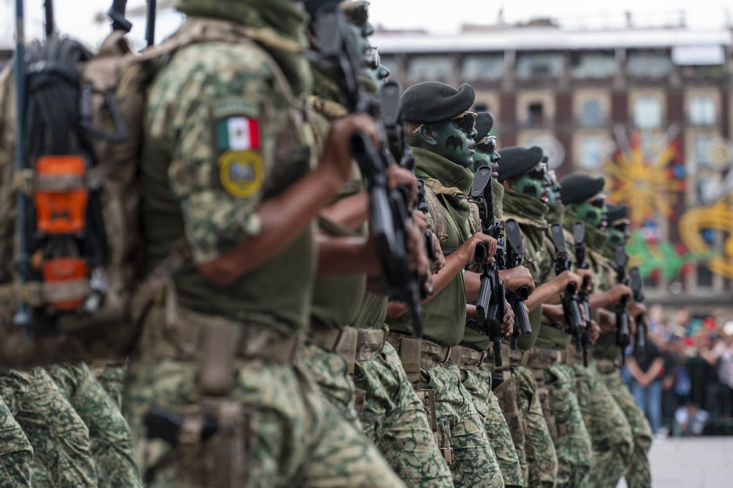 Cuauhtémoc, Ciudad de México. 16 de septiembre 2025. La presidenta constitucional de los Estados Unidos Mexicanos, la Doctora Claudia Sheinbaum Pardo  preside el Desfile Cívico Militar. Foto: /Presidencia