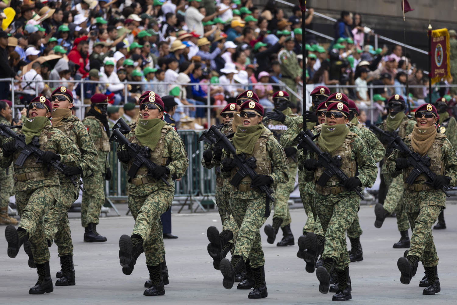 Cuauhtémoc, Ciudad de México. 16 de septiembre 2025. La presidenta constitucional de los Estados Unidos Mexicanos, la Doctora Claudia Sheinbaum Pardo  preside el Desfile Cívico Militar. Foto: /Presidencia